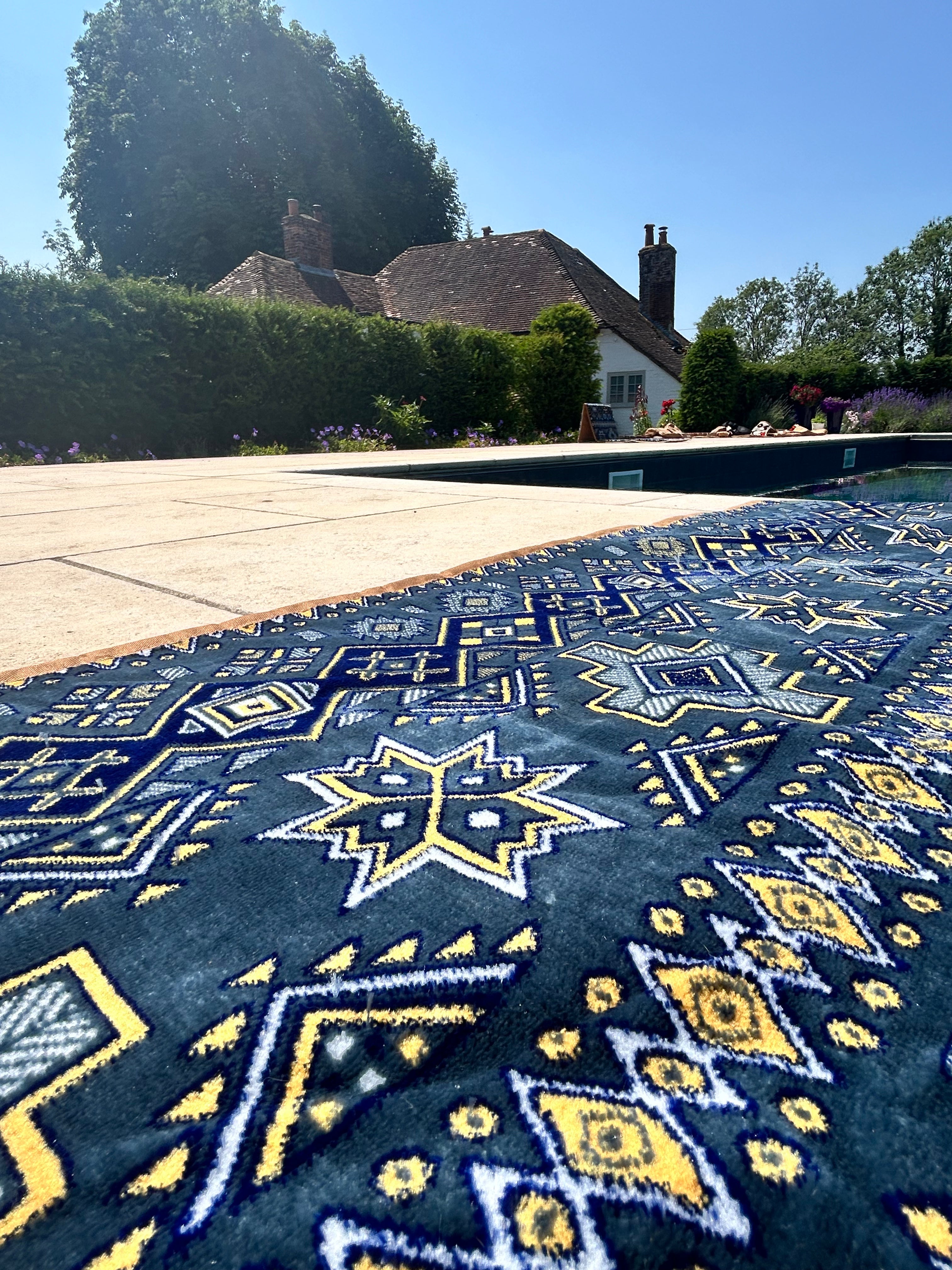 LAYLA BLUE 2x2m OUTDOOR RUG